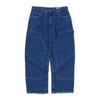 Work Widefit Denim Pants Deep Blue