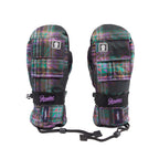 Bsr Pocket Snowboard Glove Purple Check
