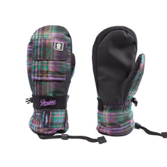 Bsr Pocket Snowboard Glove Purple Check