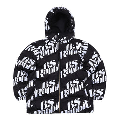 Logo Hoodie Wellon Parka Black