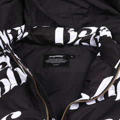 Logo Hoodie Wellon Parka Black