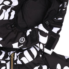 Logo Hoodie Wellon Parka Black