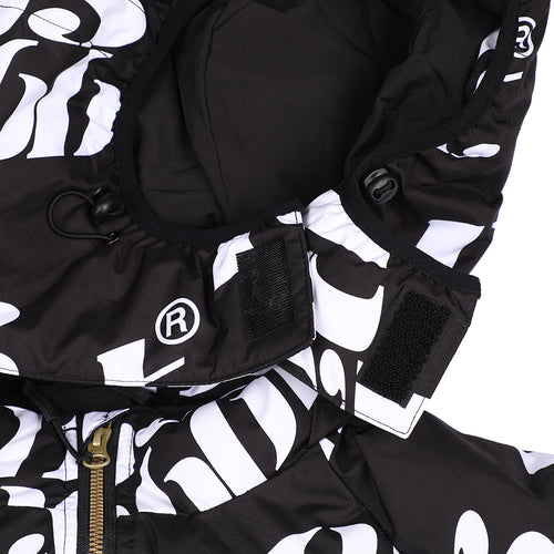 Logo Hoodie Wellon Parka Black