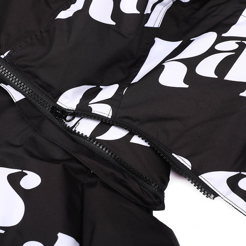 Logo Hoodie Wellon Parka Black