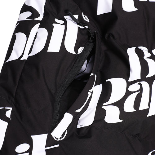 Logo Hoodie Wellon Parka Black