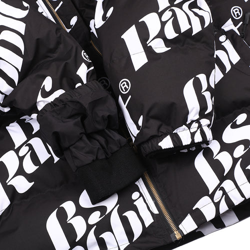 Logo Hoodie Wellon Parka Black