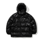 Hooded Padding Jumper Black