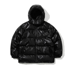 Hooded Padding Jumper Black