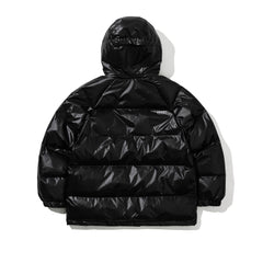 Hooded Padding Jumper Black