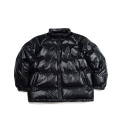 Hooded Padding Jumper Black