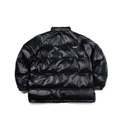 Hooded Padding Jumper Black