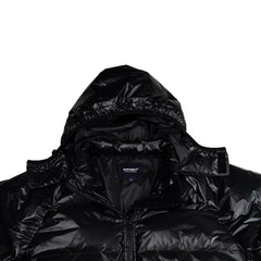 Hooded Padding Jumper Black