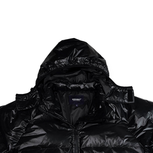 Hooded Padding Jumper Black