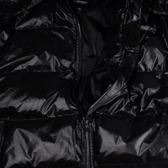 Hooded Padding Jumper Black