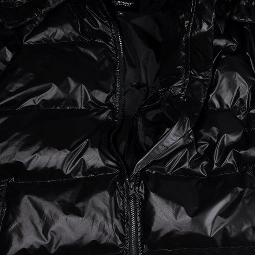 Hooded Padding Jumper Black