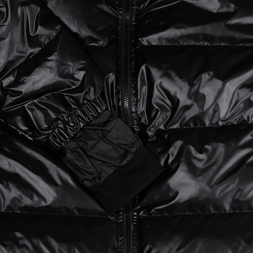 Hooded Padding Jumper Black