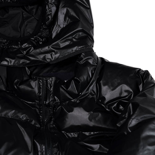 Hooded Padding Jumper Black