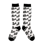 Logo Snowboard Socks White