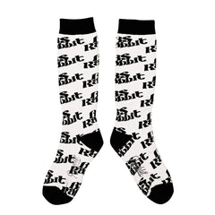 Logo Snowboard Socks White