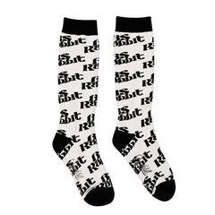Logo Snowboard Socks White