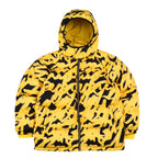 Swirling Logo Hoodie Wellon Parka Yellow