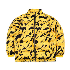 Swirling Logo Hoodie Wellon Parka Yellow