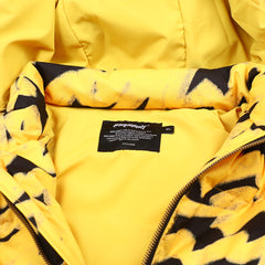 Swirling Logo Hoodie Wellon Parka Yellow