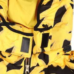 Swirling Logo Hoodie Wellon Parka Yellow