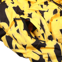 Swirling Logo Hoodie Wellon Parka Yellow