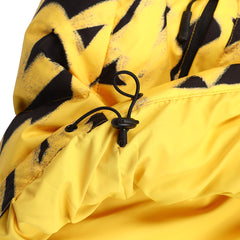 Swirling Logo Hoodie Wellon Parka Yellow