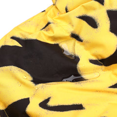 Swirling Logo Hoodie Wellon Parka Yellow