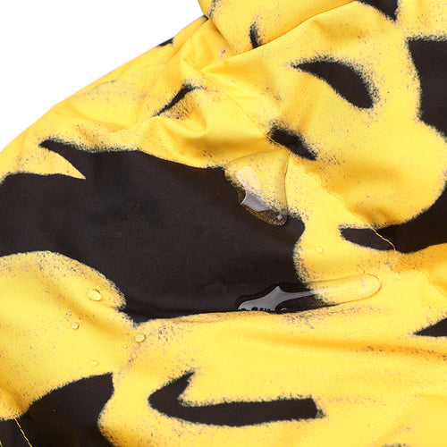 Swirling Logo Hoodie Wellon Parka Yellow