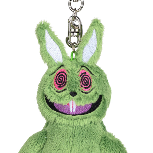 Trippy Rabbit Stuffed Animal Key Ring