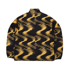 Zgzg Wave Fleece Pullover Gold Black