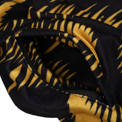 Zgzg Wave Fleece Pullover Gold Black