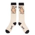 Big Bearrabbit Snowboard Socks Beige