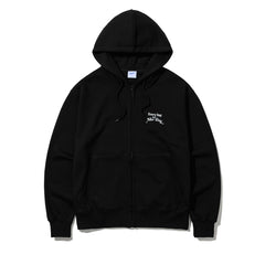 3D Every Day Rabbit Hoodie Zip-Up Black
