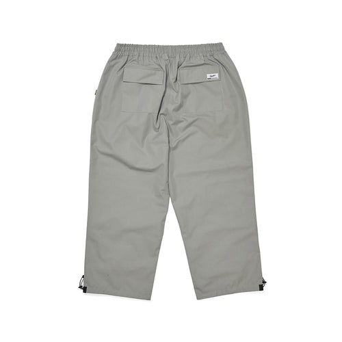 Logo Cotton Super Wide Pants Cement Gray