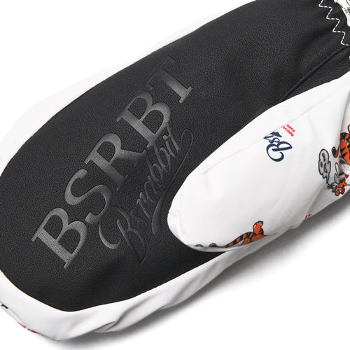 Tiger Rabbit Zipper Pocket Glove White