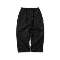 Dsxbs Super Wide Ventilation Pants Black Leather