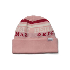Logo Old School Beanie Pink Red