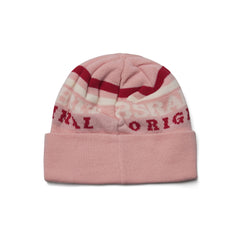 Logo Old School Beanie Pink Red