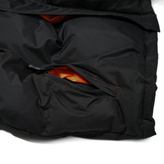 Skull_J Short Padding Jumper Black