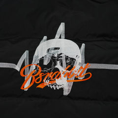 Skull_J Short Padding Jumper Black