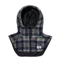 Zipper String Hoodwarmer Cotton Check