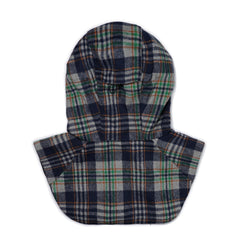 Zipper String Hoodwarmer Cotton Check