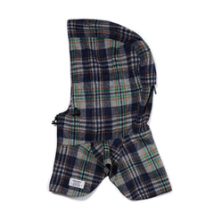 Zipper String Hoodwarmer Cotton Check