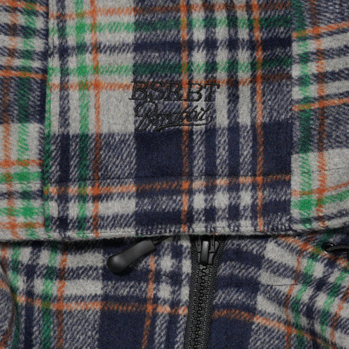Zipper String Hoodwarmer Cotton Check