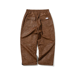 Dsxbs Super Wide Ventilation Pants Brown Leather