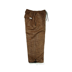 Dsxbs Super Wide Ventilation Pants Brown Leather